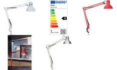 MAUL LED-bureaulamp MAULstudy, met klemvoet, zilver