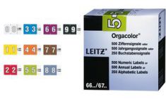 LEITZ cijfersignaal Orgacolor ´8´, op rol, grijs