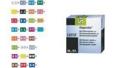 LEITZ letterruiter Orgacolor ´D´, op rol, blauw