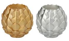 PAPSTAR kogelkaars 'Pine Cone', zilver