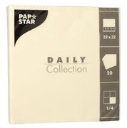 PAPSTAR lunchservetten, 320 x 320 mm, 3-laags, champagne