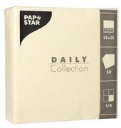 PAPSTAR lunchservetten, 320x 320 mm, 3-laags, champagne