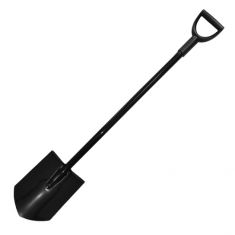 BRÜDER MANNESMANN metalen spade, lengte: 1.180 mm, zwart