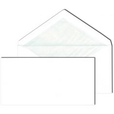 MAILmedia envelop, zijdevoering, 110x220 mm, wit, 80 g/m2, z. venster, gegomd, 500 st.