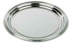 APS partyplateau / serveerblad CLASSIC, diameter: 350 mm, zilver