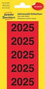 AVERY jaartal etiketten '2025', 60 x 26 mm, rood
