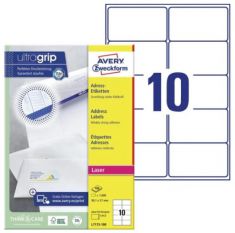 AVERY QuickPEEL adres-etiketten, 99,1 x 57,0 mm, wit, permanent