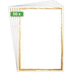 sigel Design-papier 'Golden frame', DIN A4, 200 g/m2