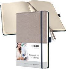 sigel notitieboek Conceptum Design Casual, DIN A4, beige, puntgeruit