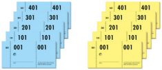 sigel nummerblock ´garderobe´, 1-500, (B)105 x (H)50 mm