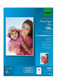 sigel Ultra-fotopapier, A4, zijdemat, 190 g/m2, 50 vel