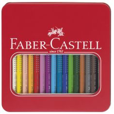 FABER-CASTELL driehoekig kleurpotlood Jumbo GRIP, 16 stuks in etui