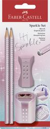 FABER-CASTELL schrijfset GRIP SPARKLE, rosé