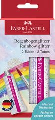 FABER-CASTELL glitter gel regenboog, 2 tubes à 12 ml