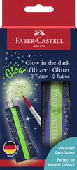 FABER-CASTELL glitter gel Glow in the dark, 2 tubes à 12 ml