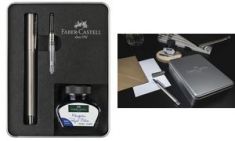 FABER-CASTELL pennenset NEO Slim RVS, mat