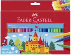 FABER-CASTELL viltstiften CASTLE, 50 stuks in kartonnen doosje