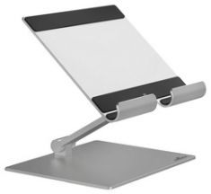 DURABLE tablet standaard RISE, metallic zilver