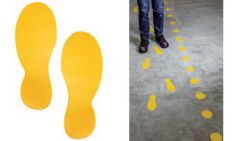 DURABLE vloermarkeringsvorm 'voet', zelfklevend, geel