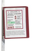 DURABLE informatiepanelensysteem VARIO MAGNET WALL 5, set, rood