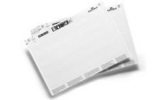 DURABLE insteekkaartjes 'LABEL REFILL', 200 x 20 mm