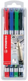 STABILO permanent-marker Write-4-all, M, 4 in kunststof etui