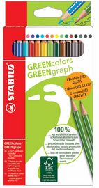 STABILO Kleurpotloden GREENcolors, 12+2 Promo-etui