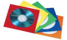 hama CD-/DVD-papieren mapje, voor 1 CD/DVD, kleuren assorti