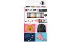 Marabu parelverf Pearl Pen, set van 4, kleuren assorti