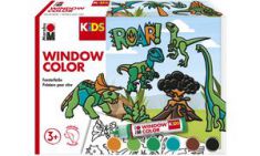 Marabu KiDS Window Color-Set 'Dinosaurier', 6 x 25 ml