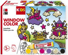 Marabu KiDS Window Color-Set 'Prinses', 6 x 25 ml