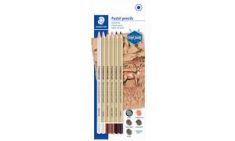 STAEDTLER kleurpotloden Mars Lumograph pastel, 6 stuks assorti