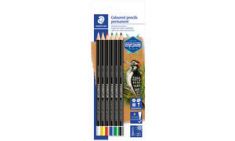 STAEDTLER droge marker Lumocolor permanent glasochroom, 6 op blister