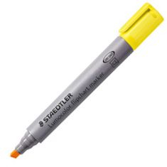 STAEDTLER Lumocolor Flipover-marker 356B, wigpunt, 2-5 mm, geel