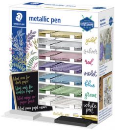 STAEDTLER permanent-marker metallic pen, 70 stuks in display