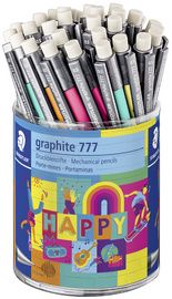 STAEDTLER vulpotlood graphite 777 HAPPY, 36 stuks in koker