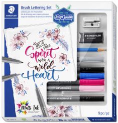 STAEDTLER schrijfset Brush Lettering Set, 9-delig