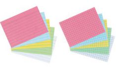 herlitz systeemkaarten, DIN A8, geruit, wit