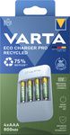 VARTA oplader Eco Charger Pro Recycled, incl. 4x Micro AAA