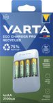 VARTA oplader Eco Charger Pro Recycled, incl. 4x Mignon AA