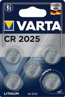 VARTA Lithium knoopcelbatterij/knoopbatterij 'Electronics', CR2025, 5 stuks