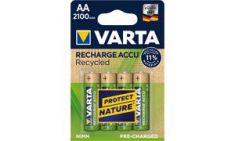 VARTA Recycled NiMH, oplaadbare batterij, Mignon AA, 2100mAh