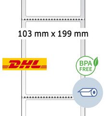 HERMA thermodirect-verzendetiketten, rol, 103 x 199 mm, permanent