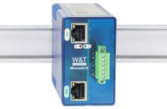 W&T Microwall IO, IP20, kunststof-behuizing, blauw