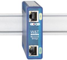 W&T Microwall Bridge, IP20, kunststof-behuizing, blauw