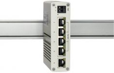 W&T industriële Gigabit Ethernet PoE Switch, 5-poorts