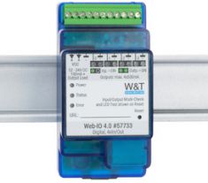 W&T Web-IO 4.0 Digital, 4 x In/Out, 10/100 BaseT, blauw