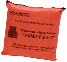 LEINA set veiligheidshesjes ´Family 2+2´, oranje