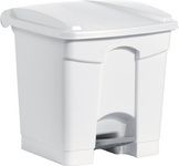 helit pedaalemmer 'the step', 30 liter, wit/wit