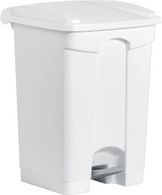 helit pedaalemmer 'the step', 45 liter, wit/wit